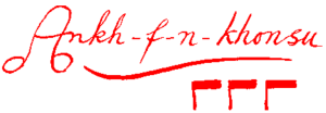 Signature of Ankh-F-N-Khonsu